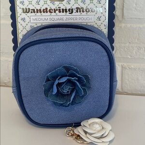 NWT Wandering Moon Zipper Pouch Cosmetic Case